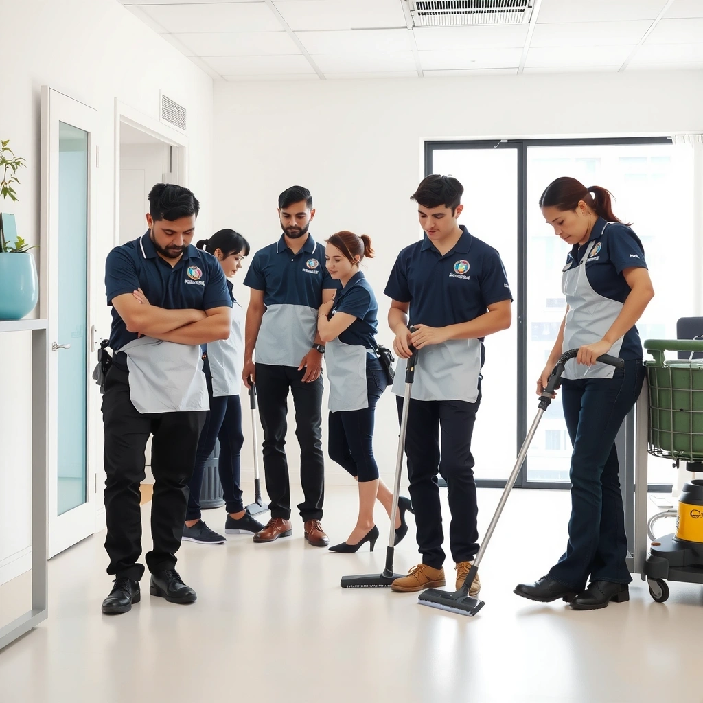SparklyLab professional cleaning team at work