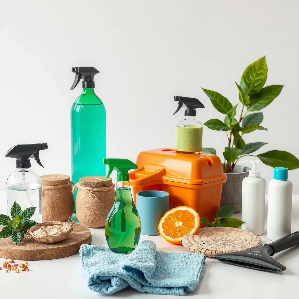Eco-friendly green cleaning products and equipment