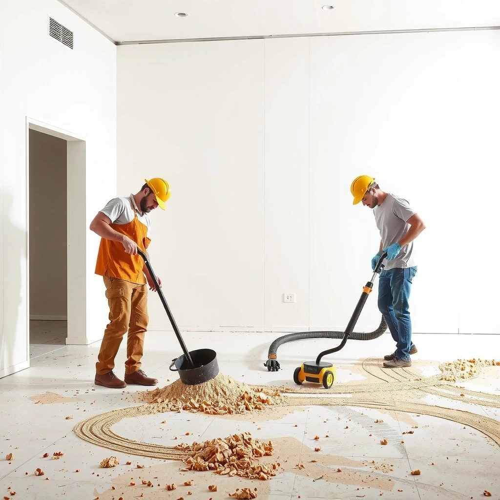 Post-construction cleaning service